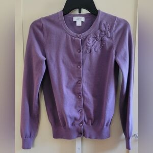 LOFT Women's Purple Sweater